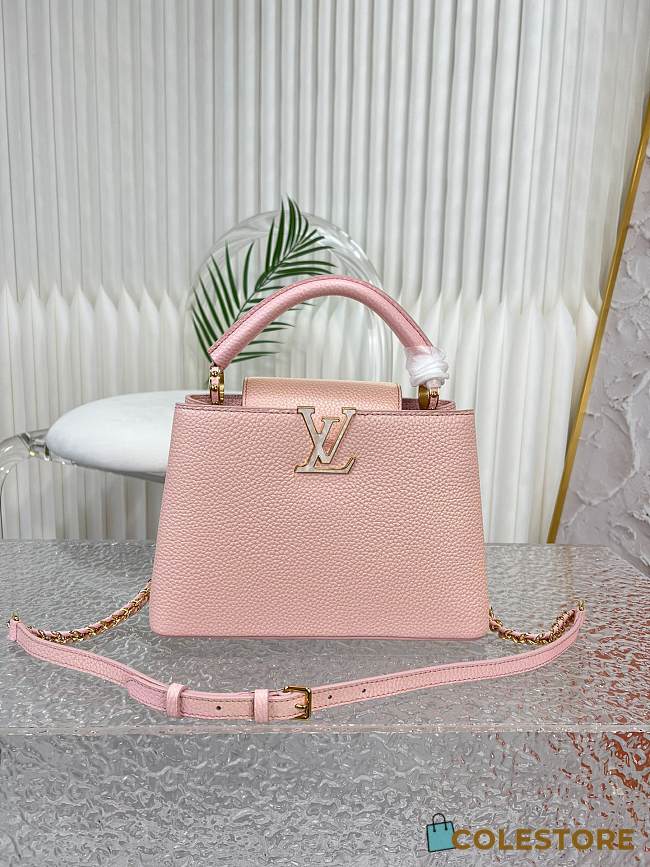 Louis Vuitton Capucines Light Pink Size 27 x 18 x 9cm - 1