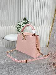 Louis Vuitton Capucines Light Pink Size 27 x 18 x 9cm - 4