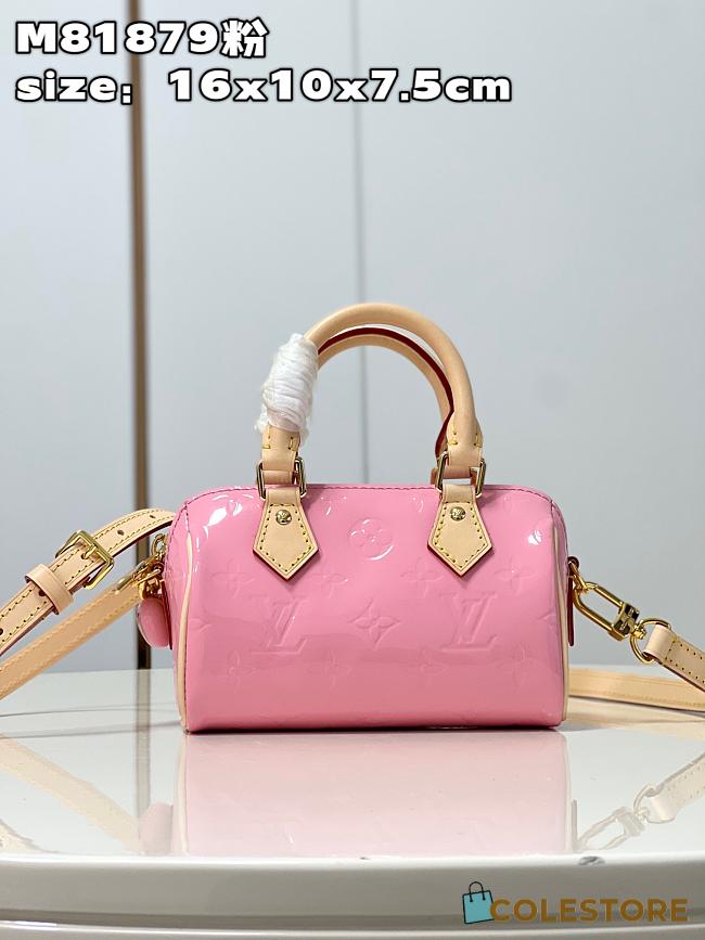 Louis Vuitton Nano Speedy Monogram Vernis Size 16x10x7.5cm - 1