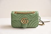 Gucci Marmont Green 446744 Size 23*14*6cm - 1
