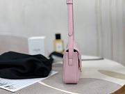 Celine Triomphe Shoulder Bag Light Pink Size 20x10x4cm - 5