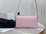 Celine Triomphe Shoulder Bag Light Pink Size 20x10x4cm - 6