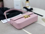Celine Triomphe Shoulder Bag Light Pink Size 20x10x4cm - 4