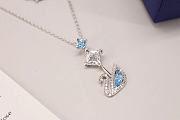 Swarovski Necklace Blue  - 3