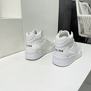 	 Celine High Top Sneaker White In Calfskin Leather Woman & Men - 3