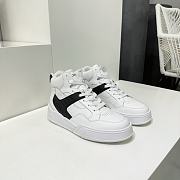 	 Celine High Top Sneaker White/Black In Calfskin Leather Woman & Men - 4