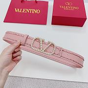 VALENTINO GARAVANI Light Pink Belt 4cm - 6