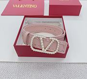 VALENTINO GARAVANI Light Pink Belt 4cm - 5