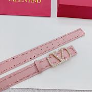 VALENTINO GARAVANI Light Pink Belt 4cm - 4
