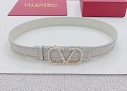	 VALENTINO GARAVANI White  Belt 4cm - 1