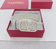 	 VALENTINO GARAVANI White  Belt 4cm - 6