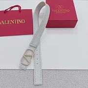 	 VALENTINO GARAVANI White  Belt 4cm - 4