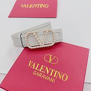 	 VALENTINO GARAVANI White  Belt 4cm - 2
