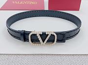 	 VALENTINO GARAVANI Black Belt 4cm - 1