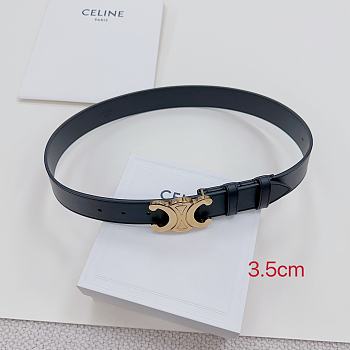 Celine Black Belt 3.5cm