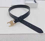 Celine Black Belt 3.5cm - 4