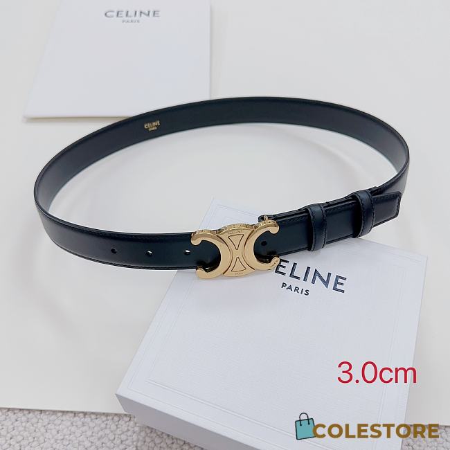 	 Celine Black Belt 3cm - 1