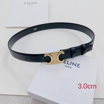 	 Celine Black Belt 3cm