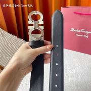  Ferragamo Belt Sliver Hardware 3.5cm - 4
