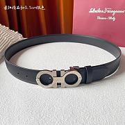  Ferragamo Belt Sliver Hardware 3.5cm - 3