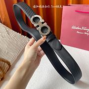  Ferragamo Belt Sliver Hardware 3.5cm - 2