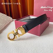  Ferragamo Gold Hardware Belt Size 3.5cm - 1