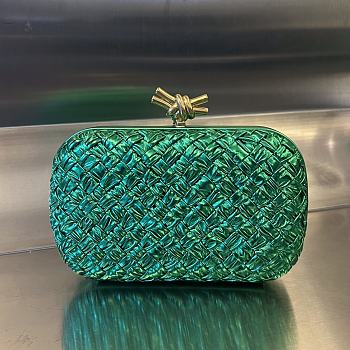 Bottega Veneta Green Knot Clutch Bag M9988 19x11.5x5cm
