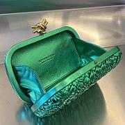 Bottega Veneta Green Knot Clutch Bag M9988 19x11.5x5cm - 3