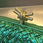 Bottega Veneta Green Knot Clutch Bag M9988 19x11.5x5cm - 5