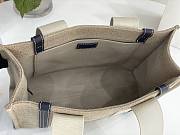 Chloe Large Woody tote bag in cotton canvas 45*33*13cm  - 4