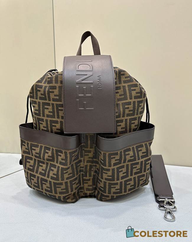 	 Fendi Brown Backpack Size 31.5- 16- 36cm - 1
