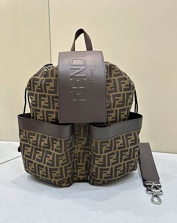 	 Fendi Brown Backpack Size 31.5- 16- 36cm
