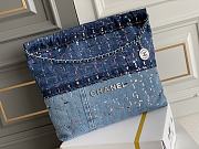 CHANEL BAG 22 DENIM AND TWEED 38x42x8cm - 2