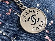 CHANEL BAG 22 DENIM AND TWEED 38x42x8cm - 5