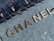 CHANEL BAG 22 DENIM AND TWEED 38x42x8cm - 6