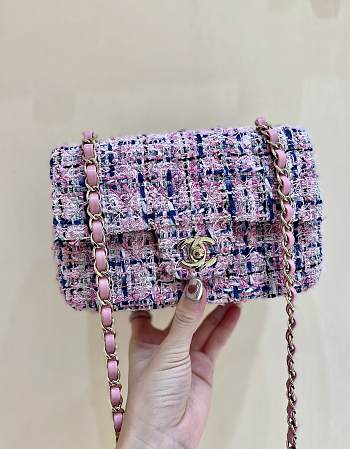 Chanel Tweed Pink Size 25cm