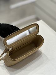 	 Chanel With Chain Beige Mini Size 17x4x10.5cm - 2