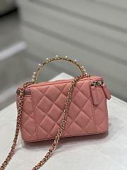 Chanel With Chain Pink Mini Size 17x4x10.5cm - 5