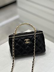 	 Chanel With Chain Black Mini Size 17x4x10.5cm - 1