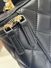 	 Chanel With Chain Black Mini Size 17x4x10.5cm - 4