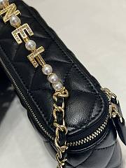 	 Chanel With Chain Black Mini Size 17x4x10.5cm - 5