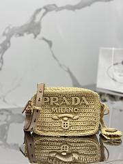 Prada Raffia Shoulder Bag 20x13x7cm - 1