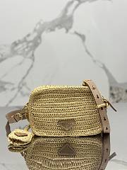 Prada Raffia Shoulder Bag 20x13x7cm - 2