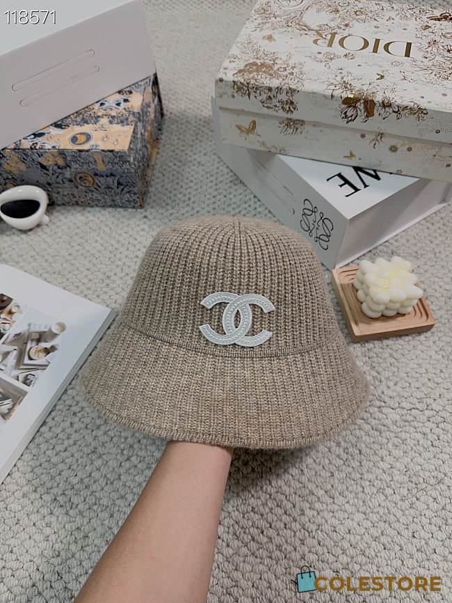 Chanel Beige Hat - 1