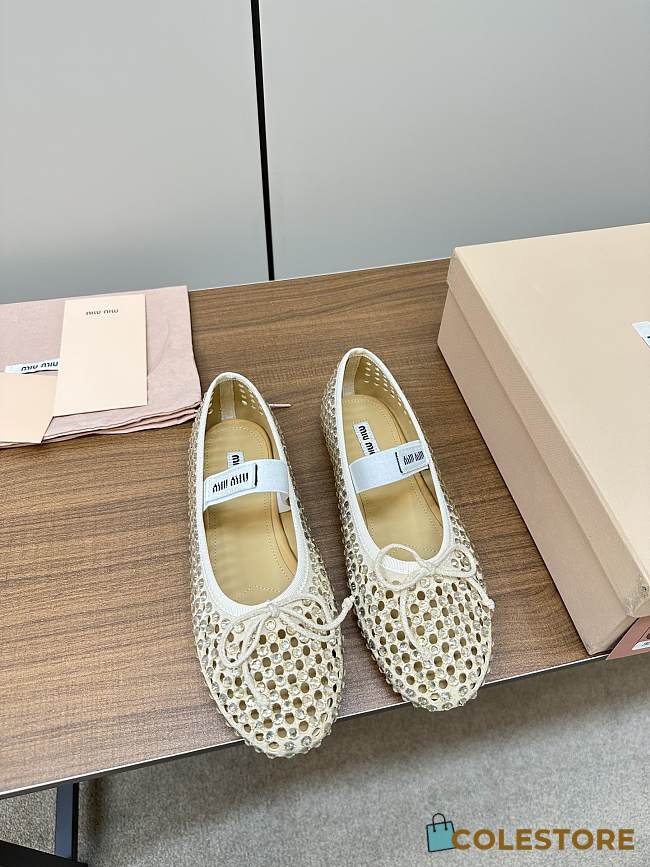 Miu Miu Satin Ballerinas Size 35-39 - 1