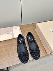 	 Miu Miu Satin Ballerinas Black Size 35-39 - 1