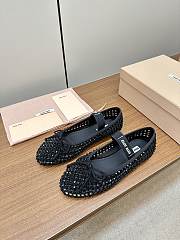 	 Miu Miu Satin Ballerinas Black Size 35-39 - 2
