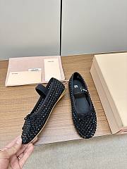 	 Miu Miu Satin Ballerinas Black Size 35-39 - 4