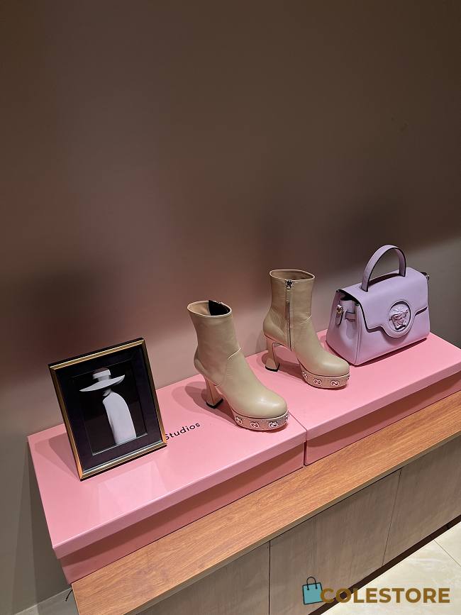 Gucci Heel Boots Beige 11cm - 1