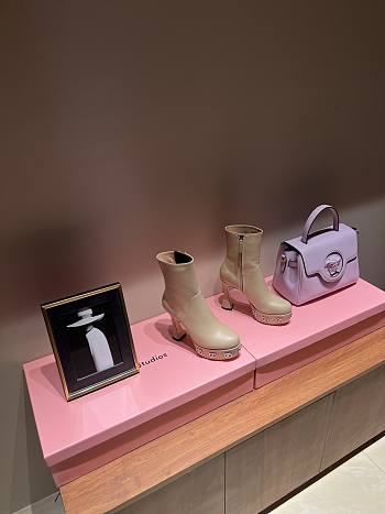 Gucci Heel Boots Beige 11cm